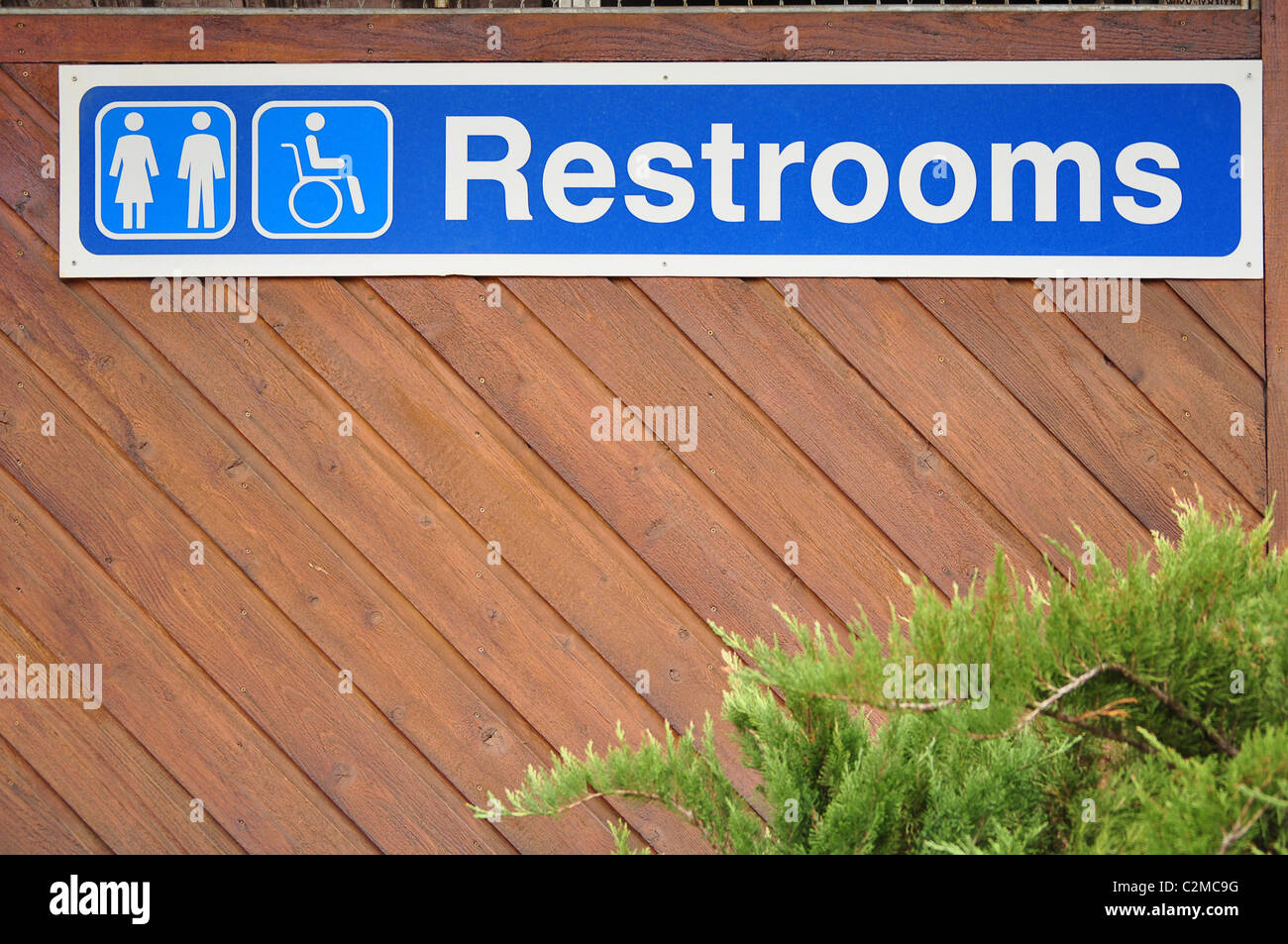 restroom signage Stock Photo