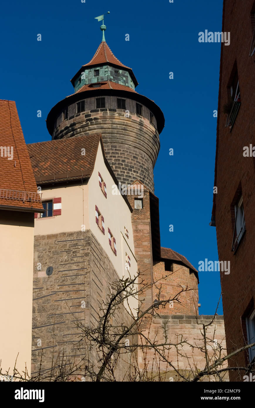 Burg (Castle), Nuremberg. Stock Photo