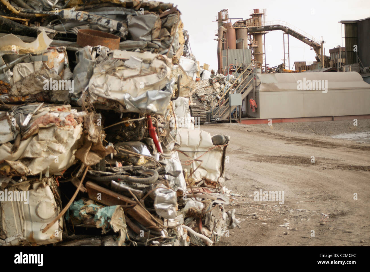 A Trash Compacting Site Stock Photo Alamy