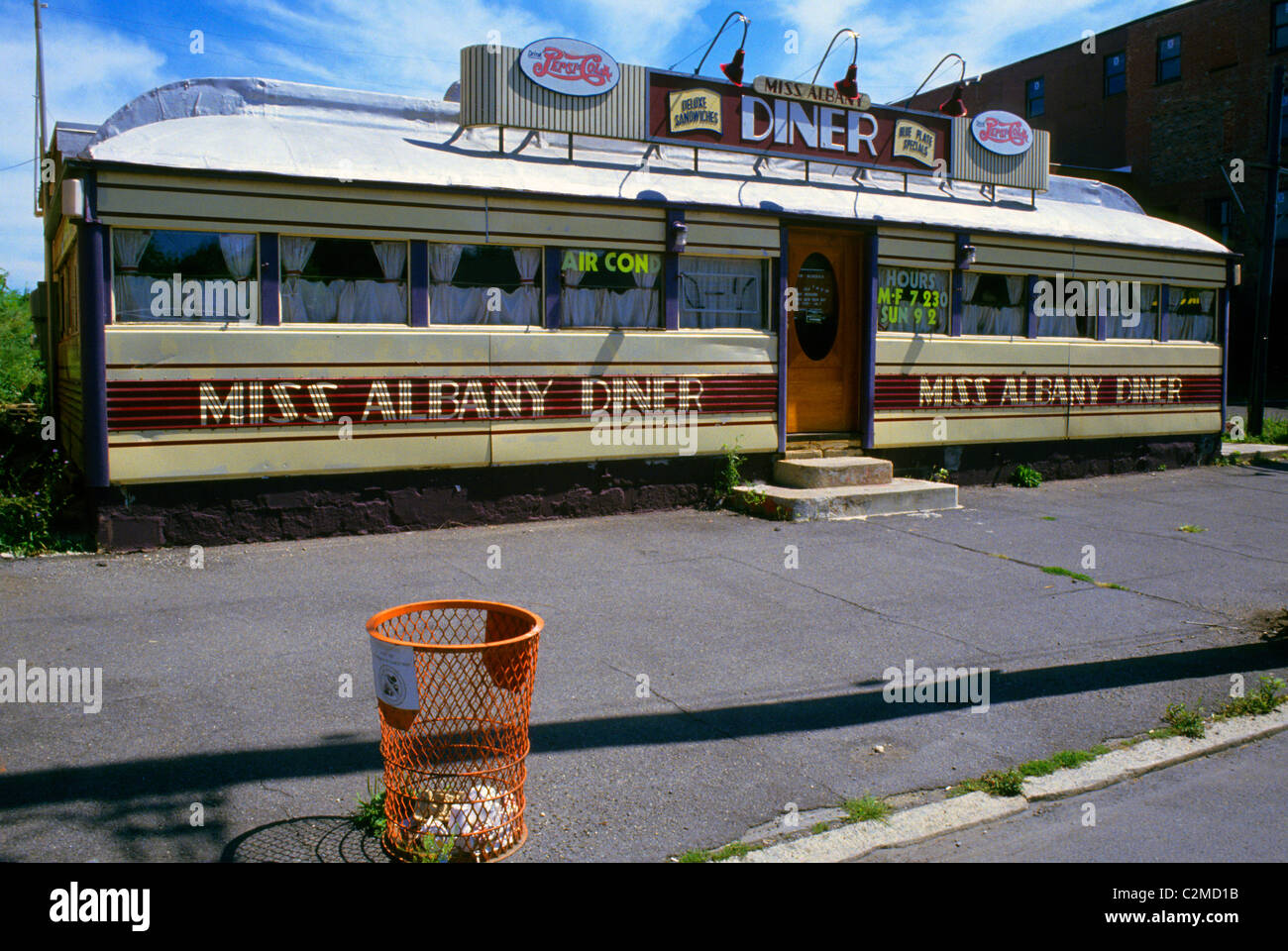 Miss Albany diner in Albany, New York. A 1941 Silk City diner