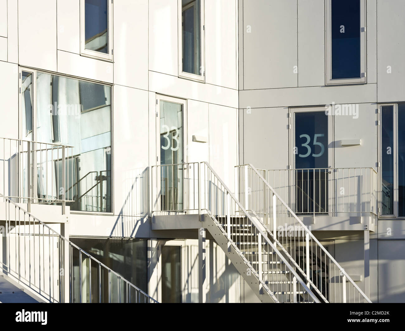 Trekroner Housing Development, Roskilde. Stock Photo