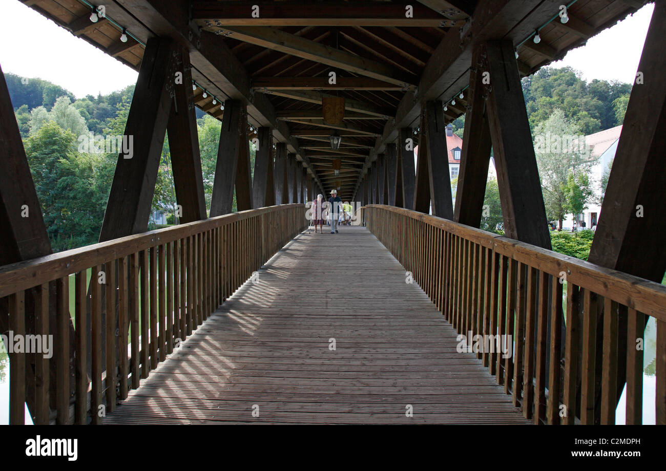 Wooden bridge over river hi-res stock photography and images - Alamy