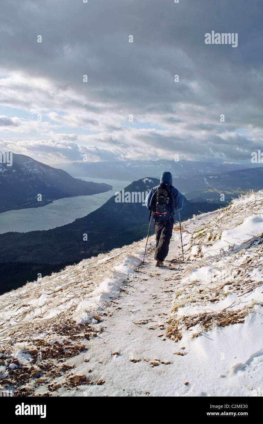 Dog hiker in snowy hi-res stock photography and images - Alamy