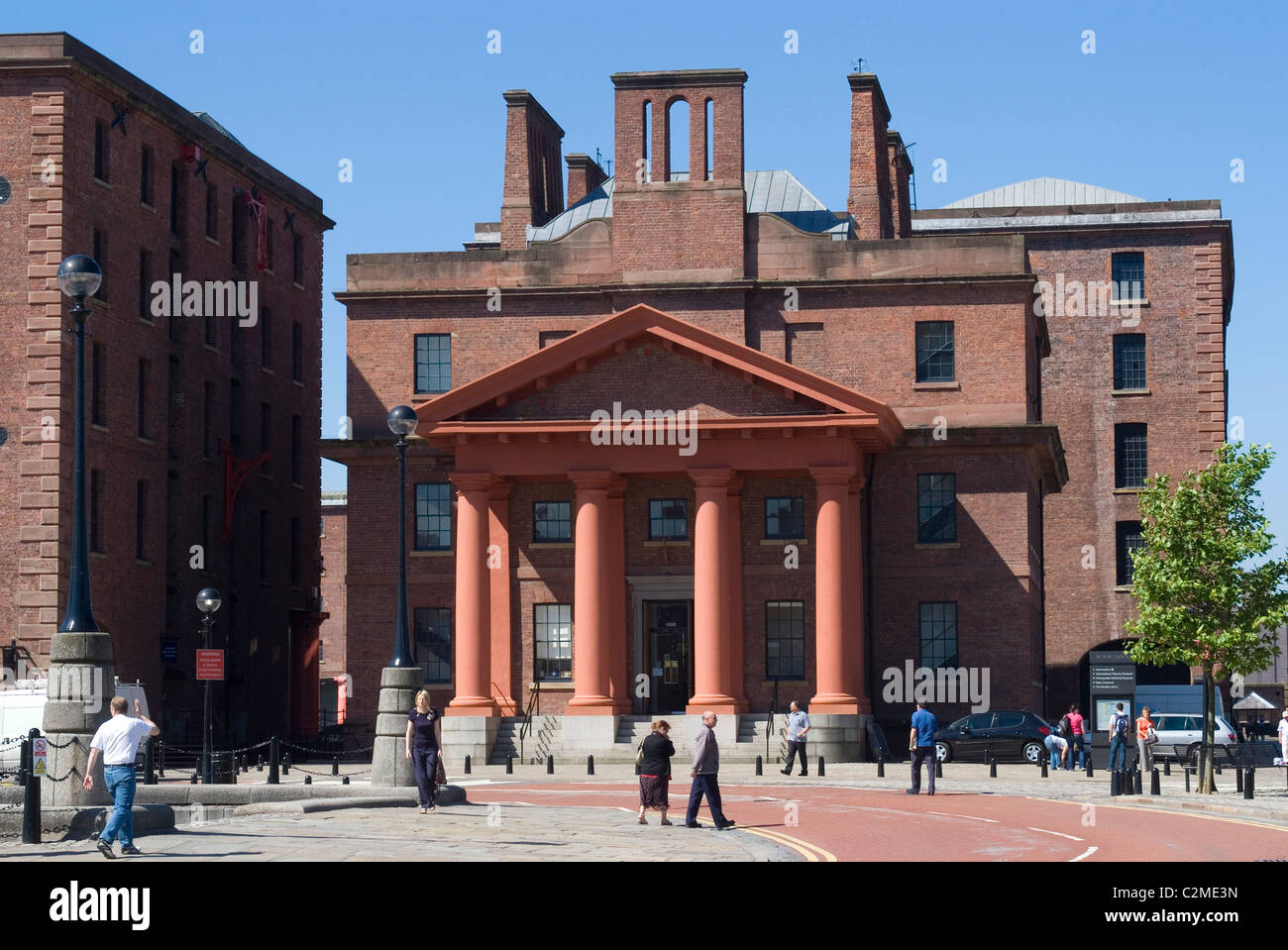 Historic building as part of the renovated Albert Docks, Liverpool, Merseyside, England Stock Photo