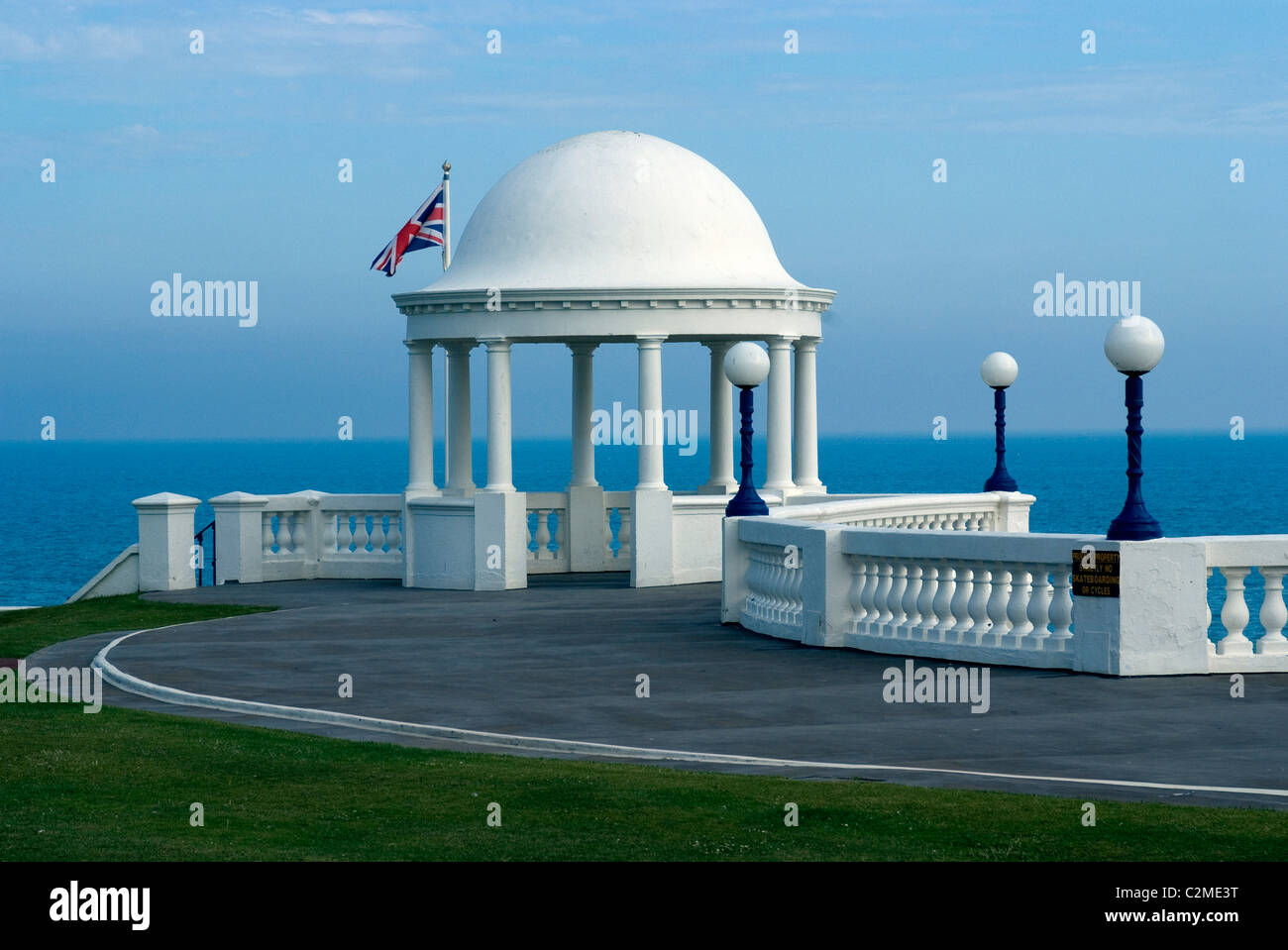 View out to sea near the De la Warr Pavilion, Bexhill-on-Sea, East Sussex Stock Photo