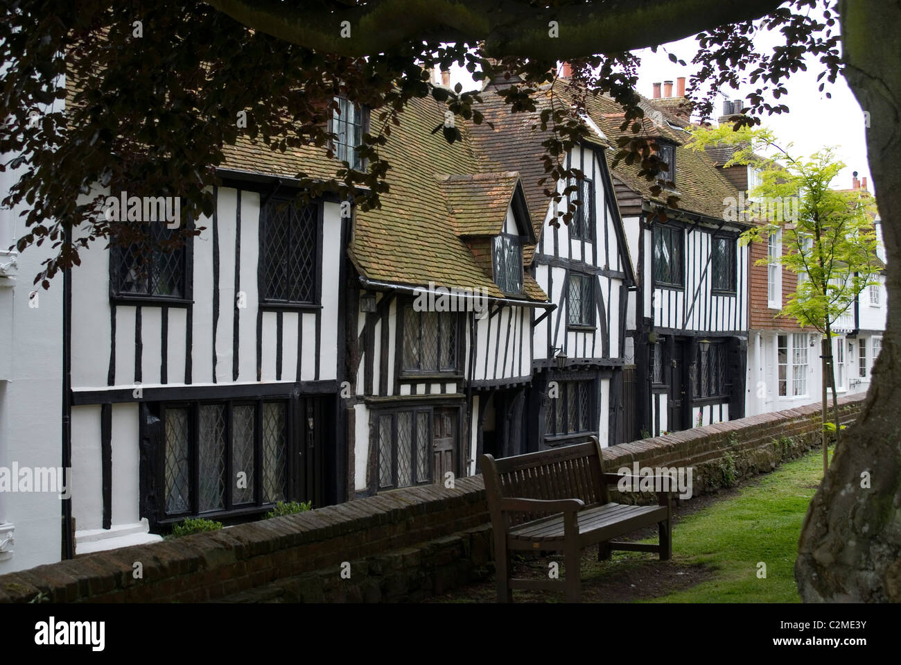 Tudor Houses, Rye, Kent, England Stock Photo