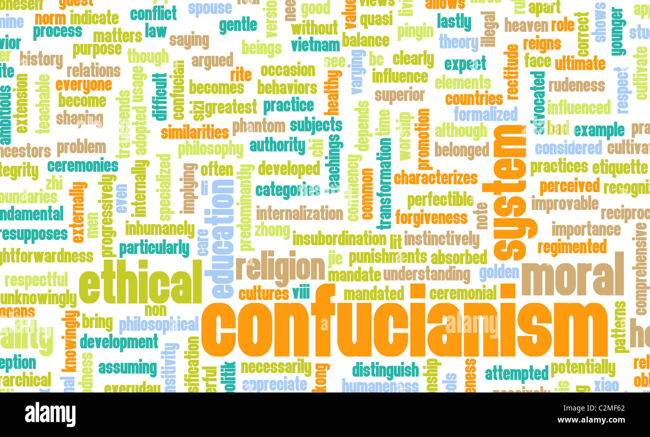 Confucianism or Confucian Religion as a Concept Stock Photo