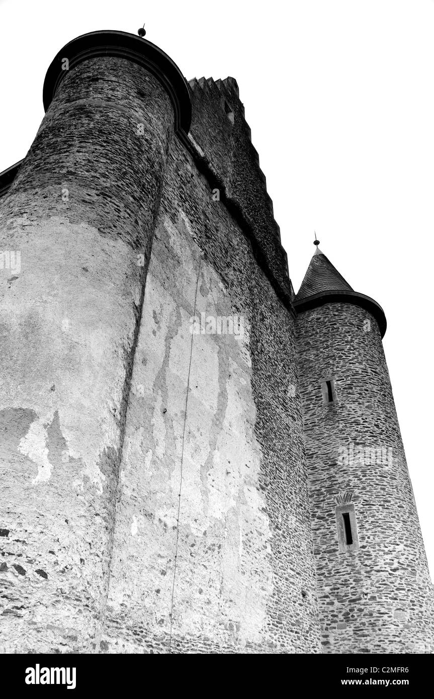 Vianden castle, Luxembourg Stock Photo