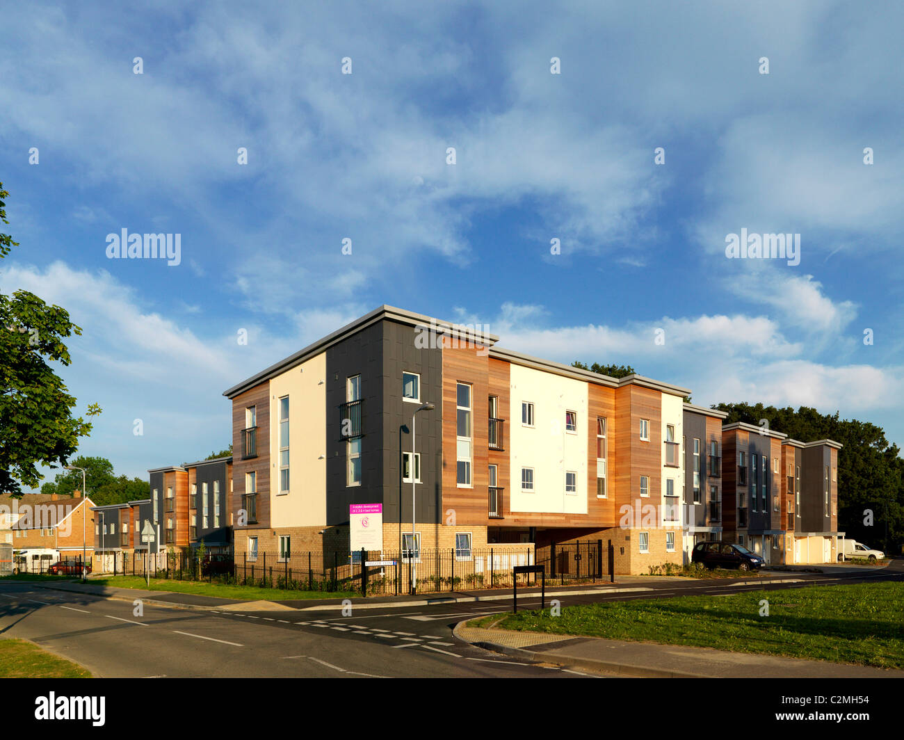 Rowlett Road Housing, Corby Stock Photo