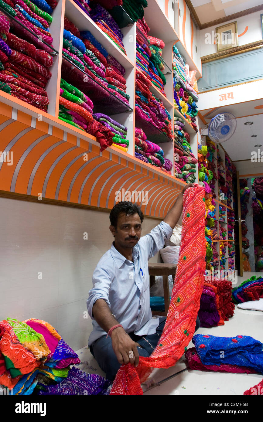 A turban shop in Jodhpur Stock Photo Alamy