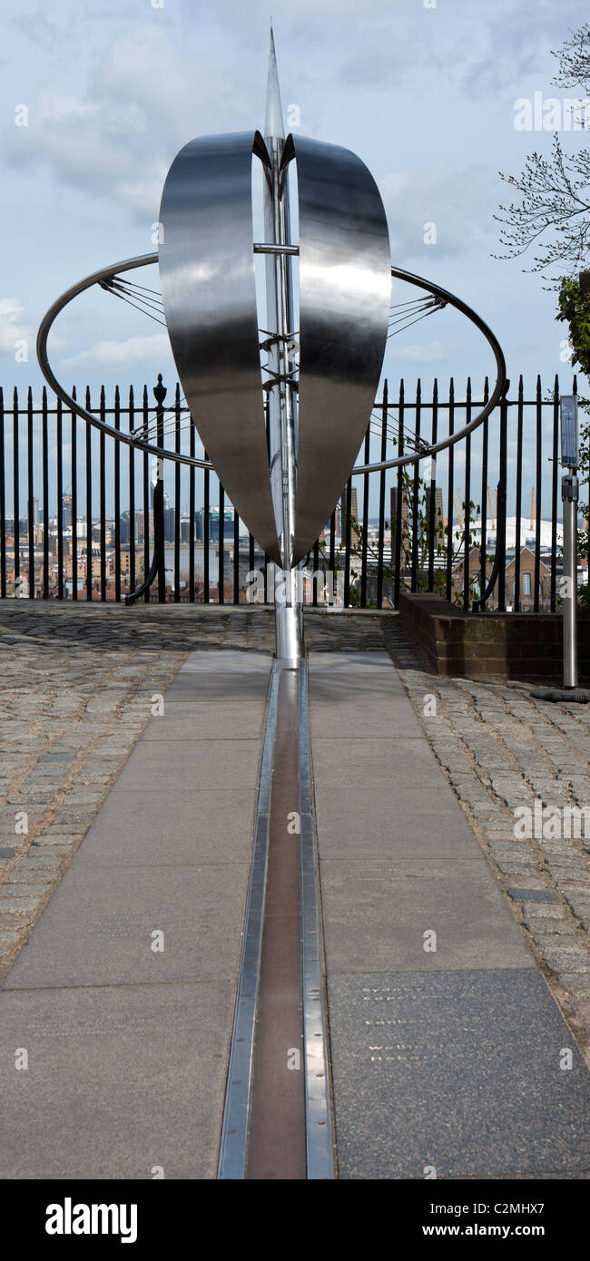 royal observatory meridian Greenwich England time Stock Photo