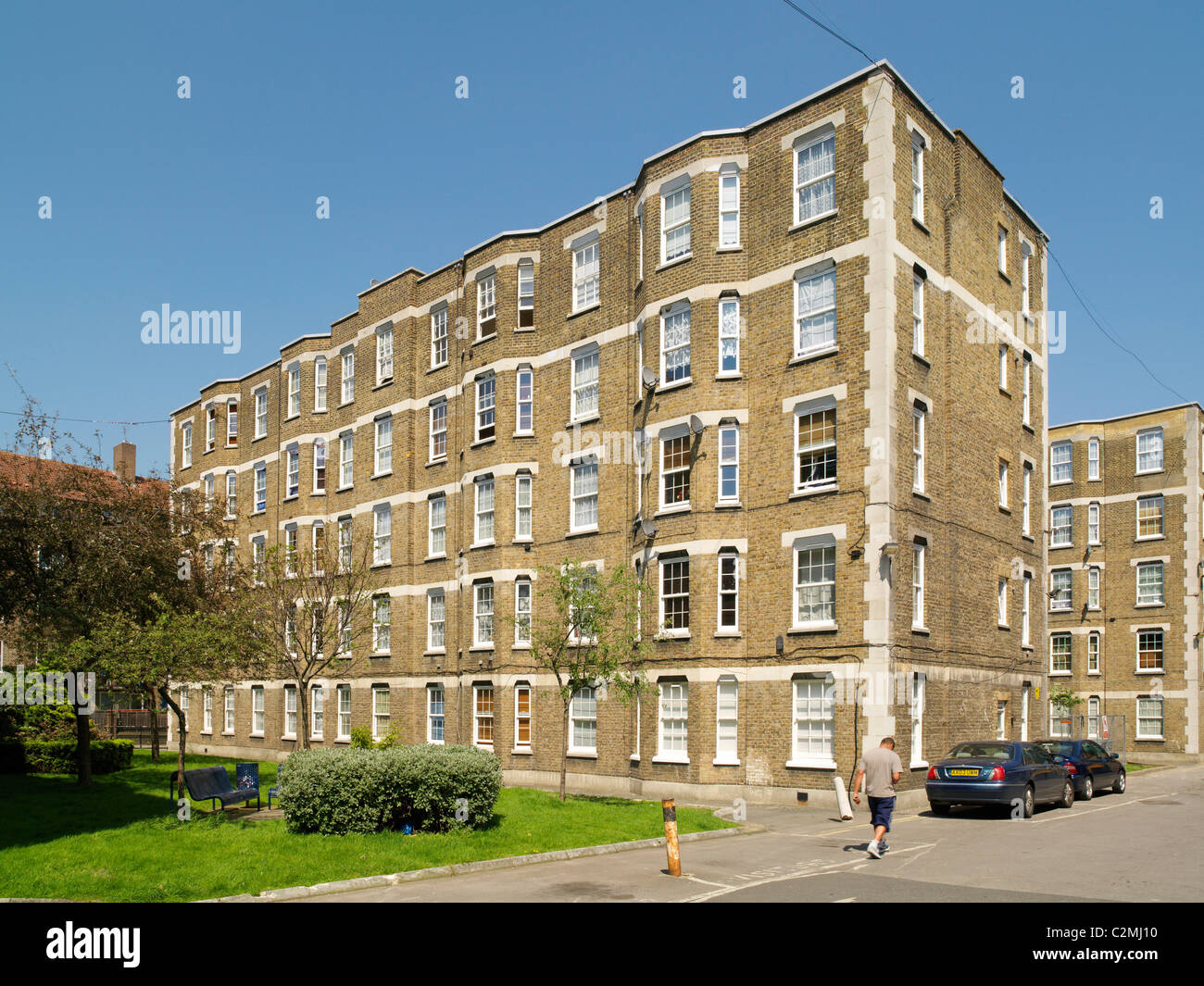 Peabody Trust Peabody Sound Pilton Place, London. Refurbishment of social housing flats in London Stock Photo