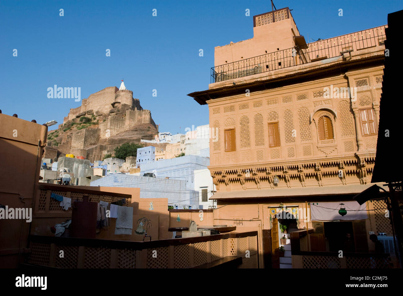 The Singhvi Haveli, Jodhpur, Rajasthan, India, is a 400 year old town