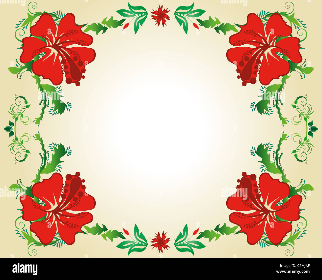 Abstract floral vector frame backgrounds in Victorian style Stock Photo ...
