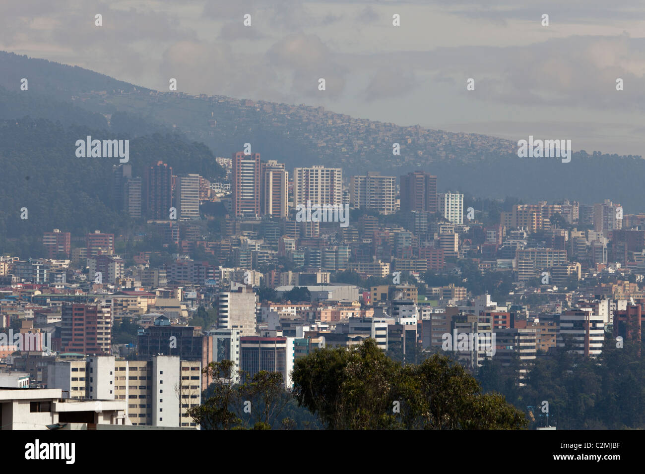 view of Quito, Ecuador Stock Photo