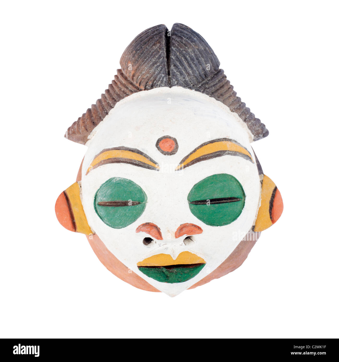 African Mask Cut Out Stock Photo