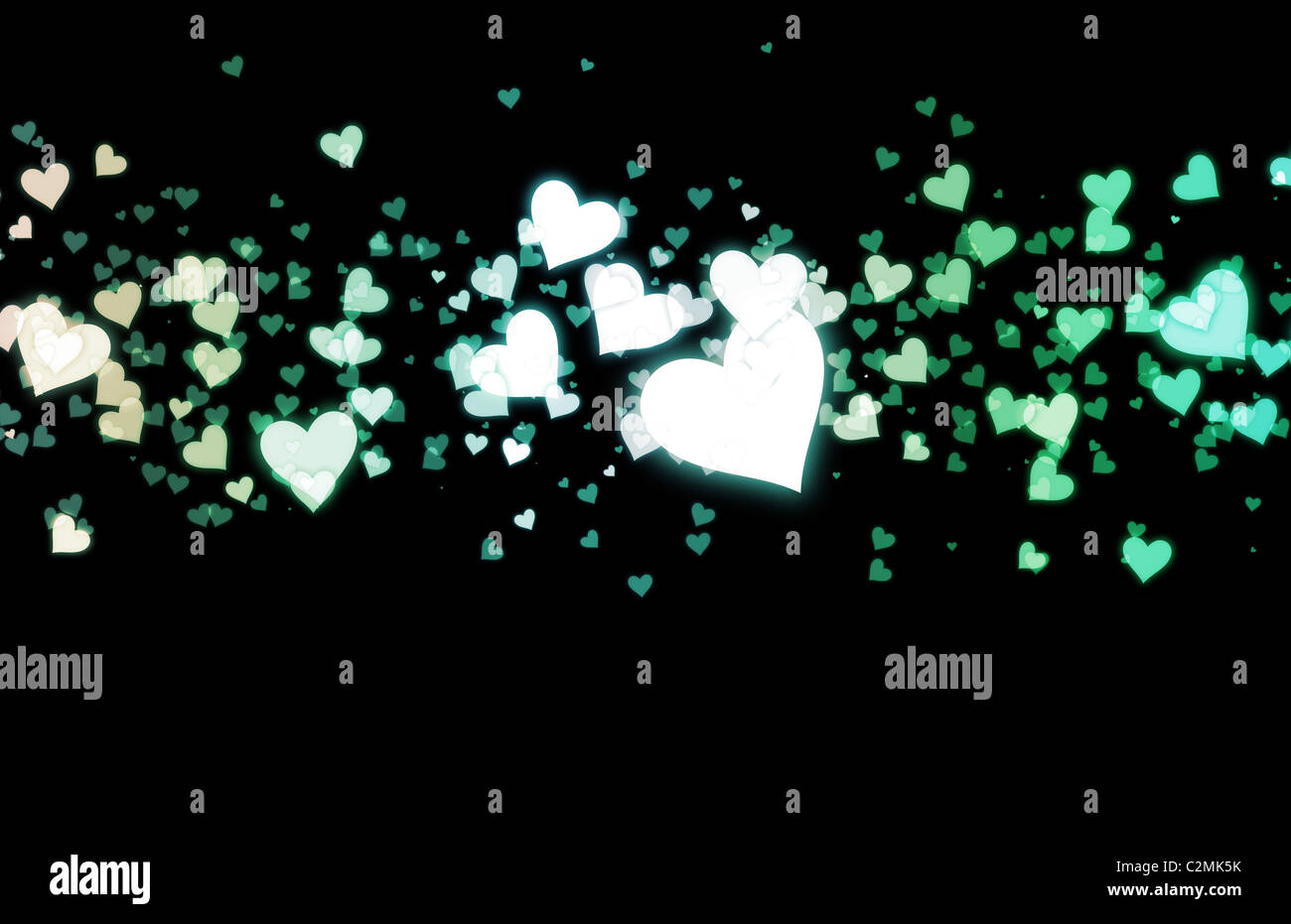 Love Background with Floating Hearts as Art Stock Photo Alamy