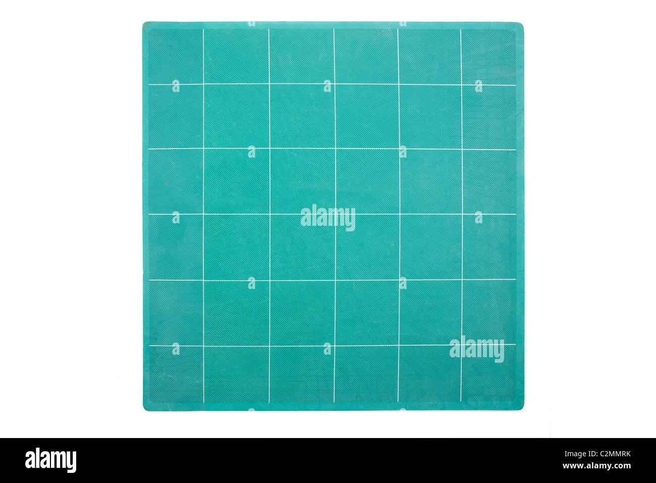 Green Cutting Mat As Used By Graphic Designers Stock Photo