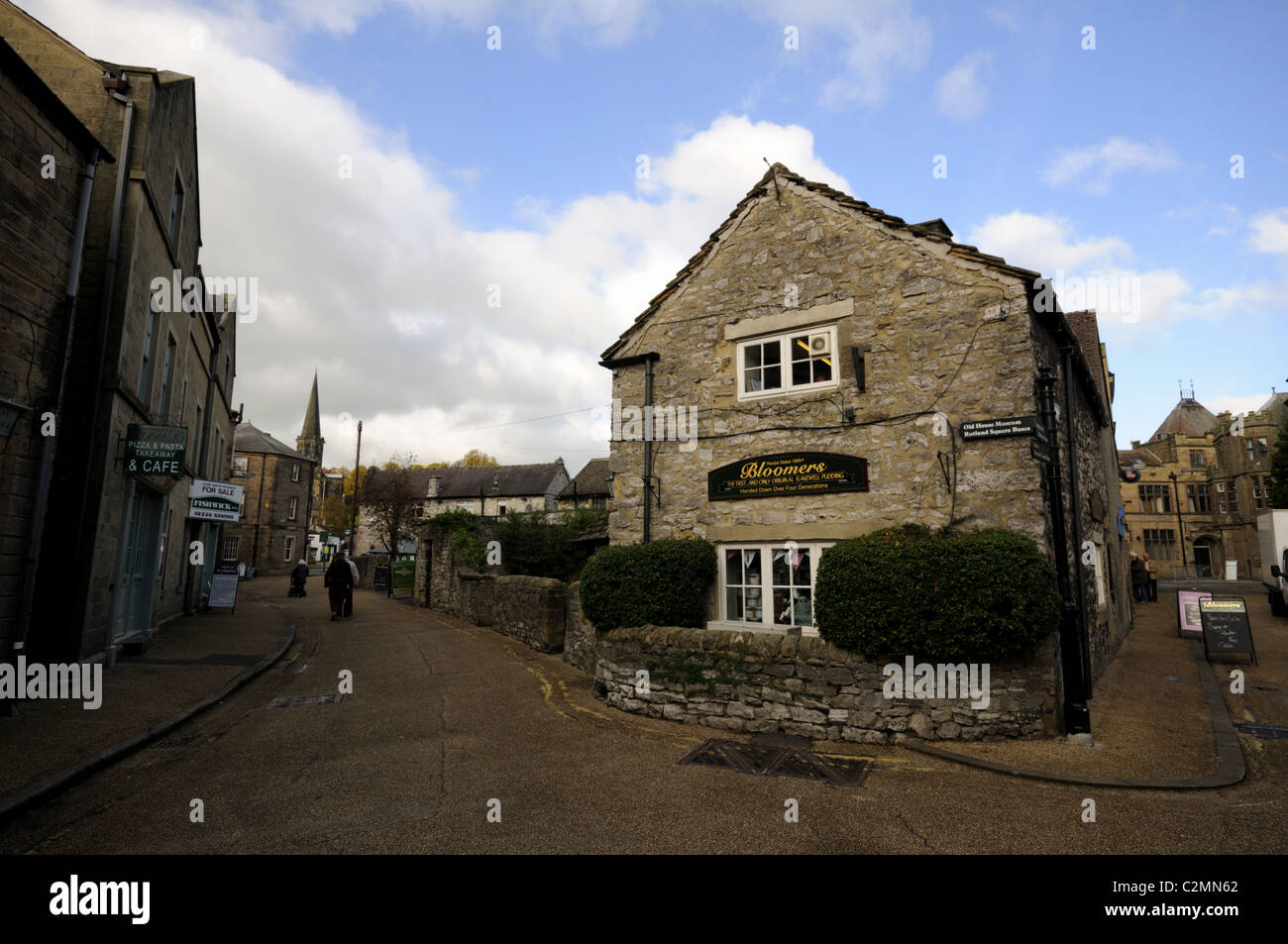 Shops in Bakewell Peak District Stock Photo Alamy