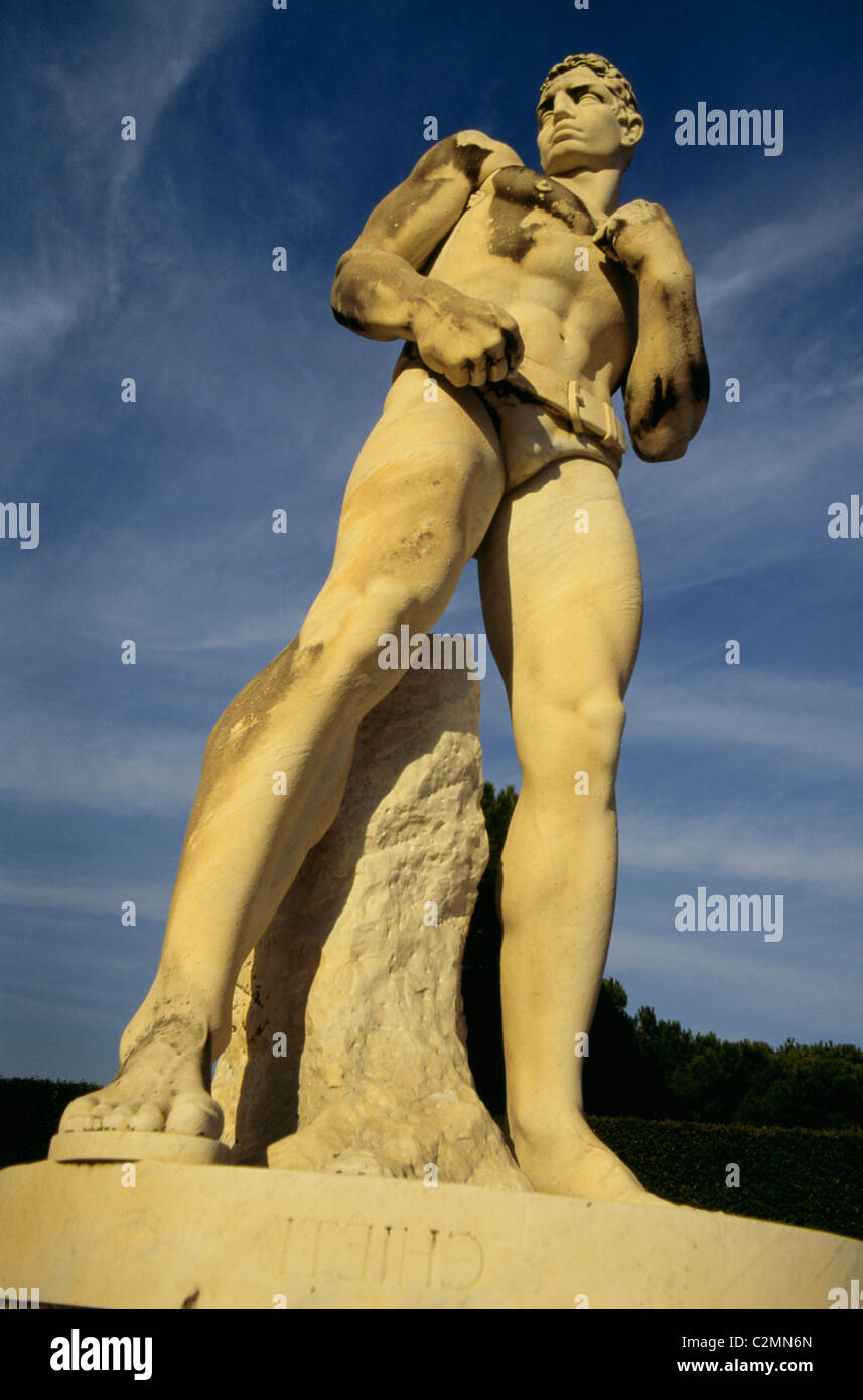 Statues Mussolini Sports Stadium Rome .Foro Italico 1933 Stock Photo - Alamy