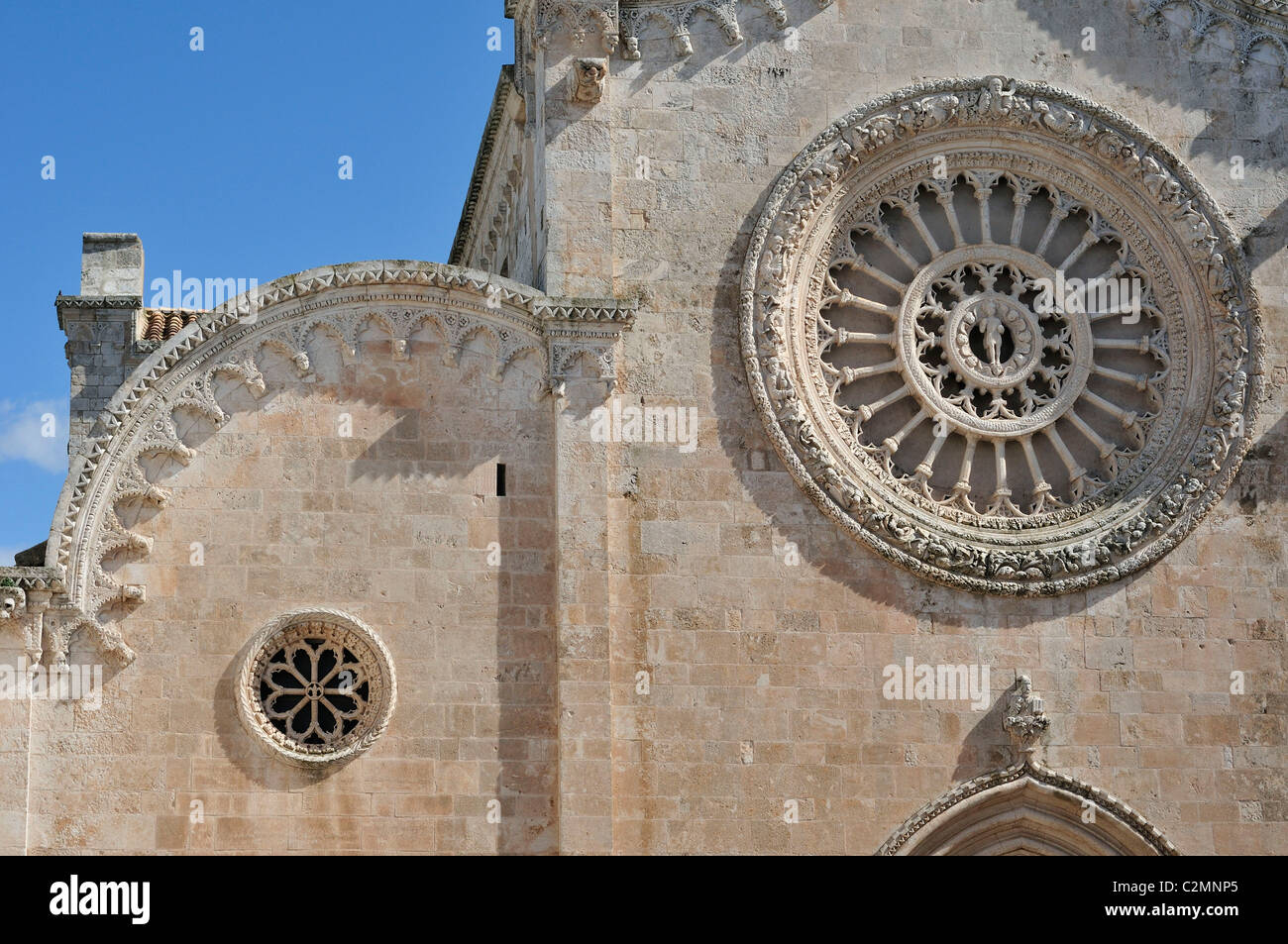 Ostuni. Puglia. Italy. Late 15th C Duomo / Cathedral. Stock Photo