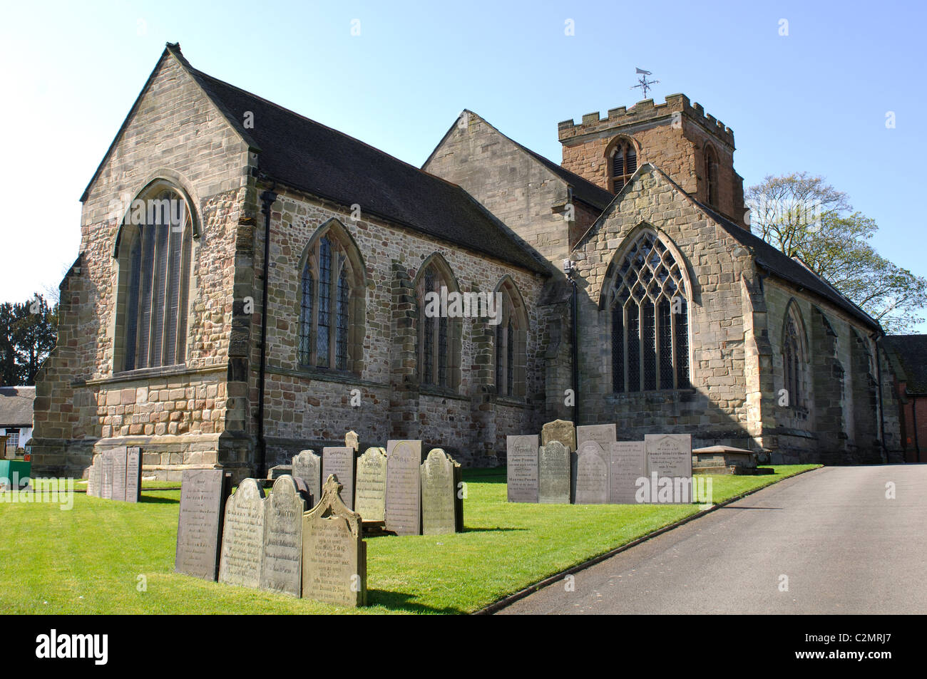 St. Peter`s Church, Mancetter, Warwickshire, England, UK Stock Photo ...