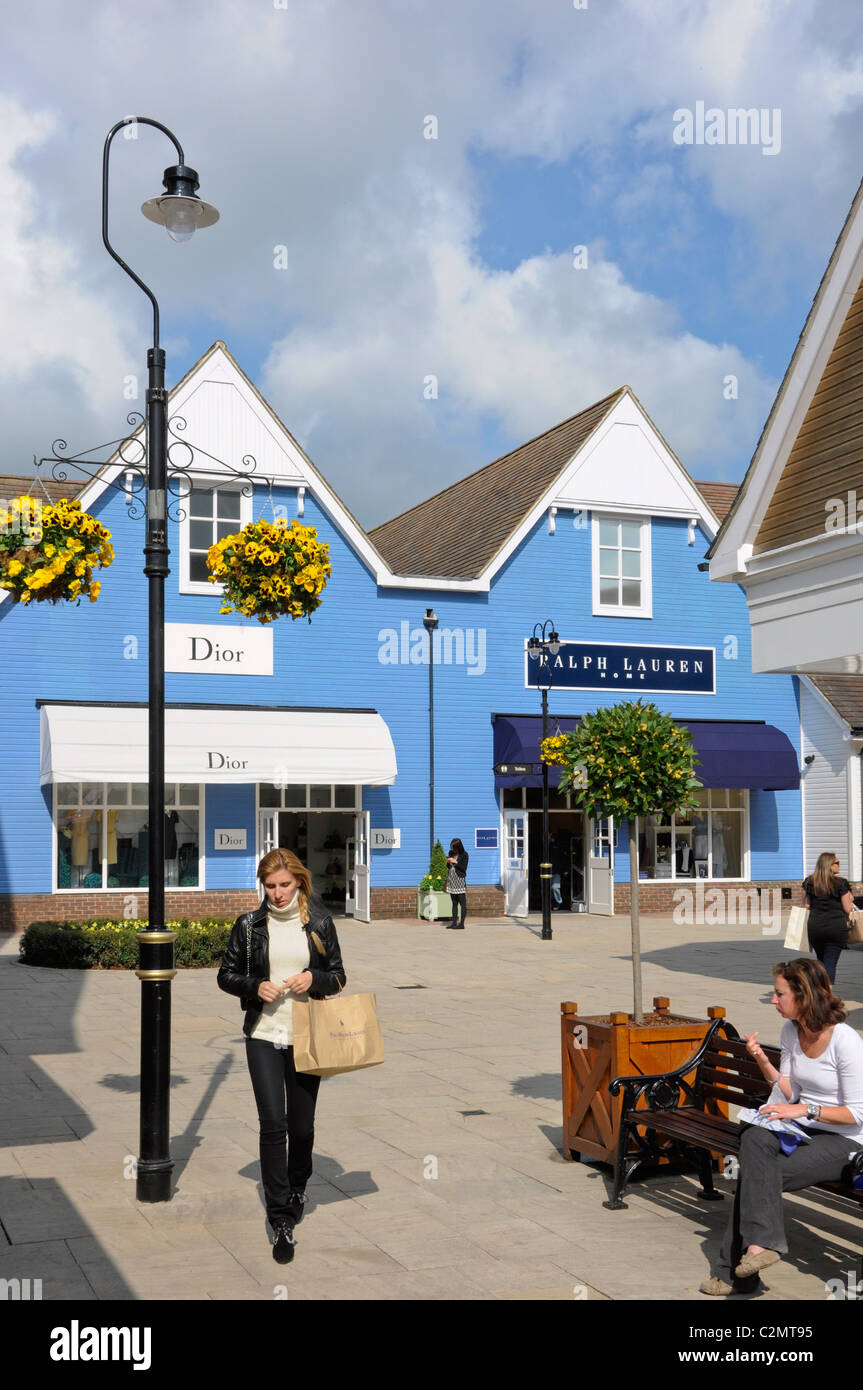 Bicester Village, claimed to be the leading Designer outlet shopping destination in Europe. Bicester. Oxfordshire, England. Stock Photo