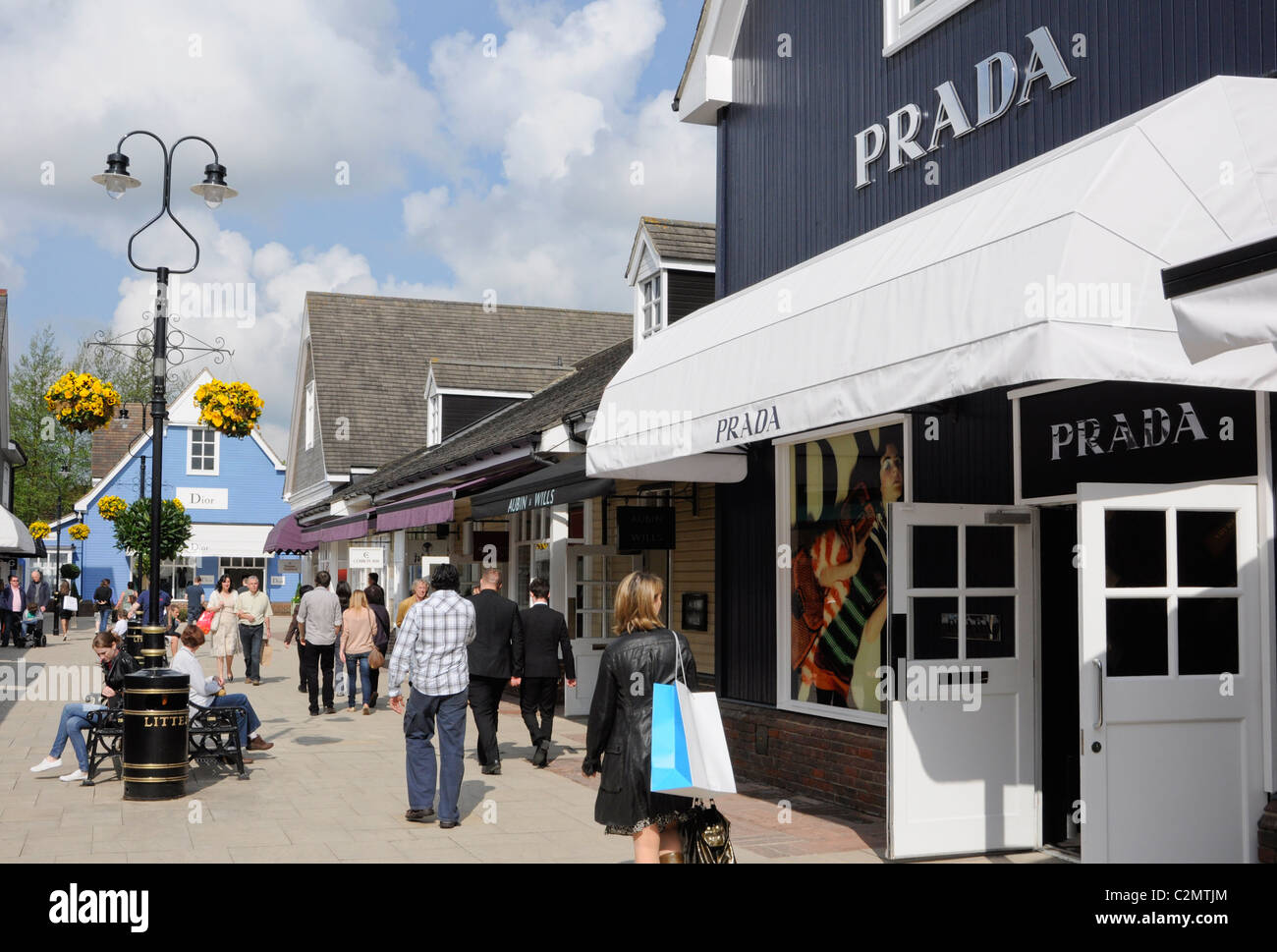 Bicester Village, claimed to be the leading Designer outlet shopping destination in Europe. Bicester. Oxfordshire, England. Stock Photo