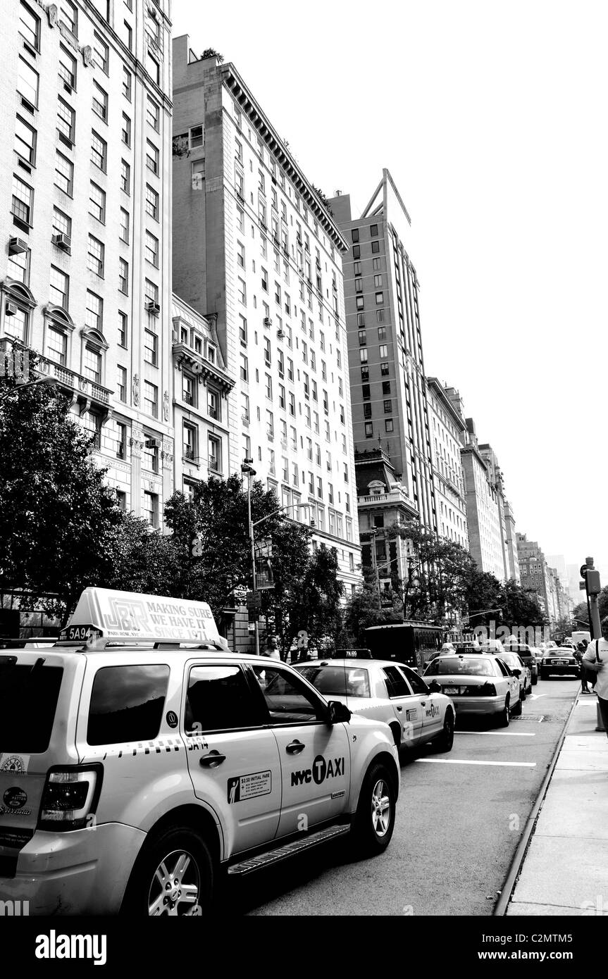 Yellow cab, New York City, USA Stock Photo