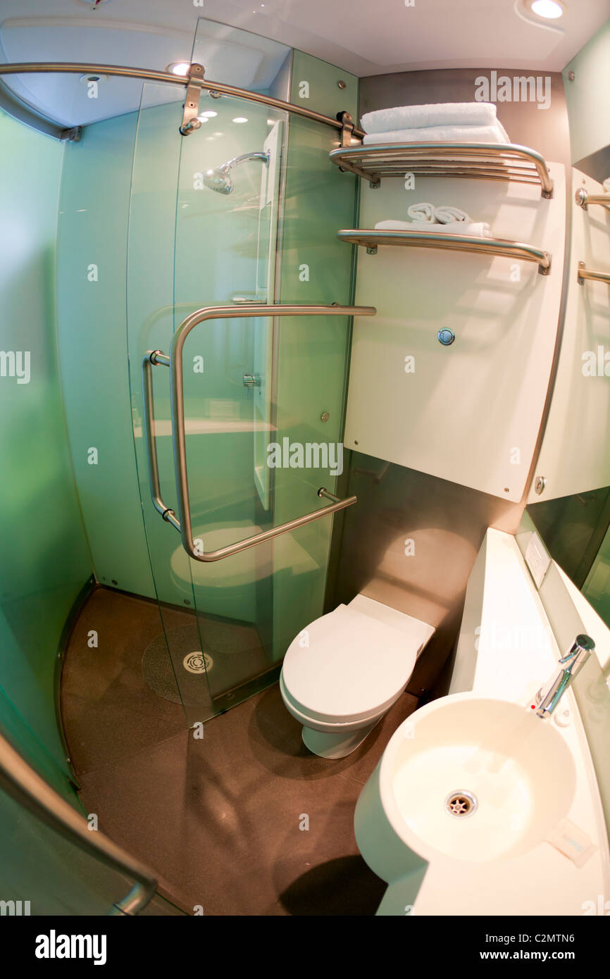 Modern design bathroom in a hotel Stock Photo