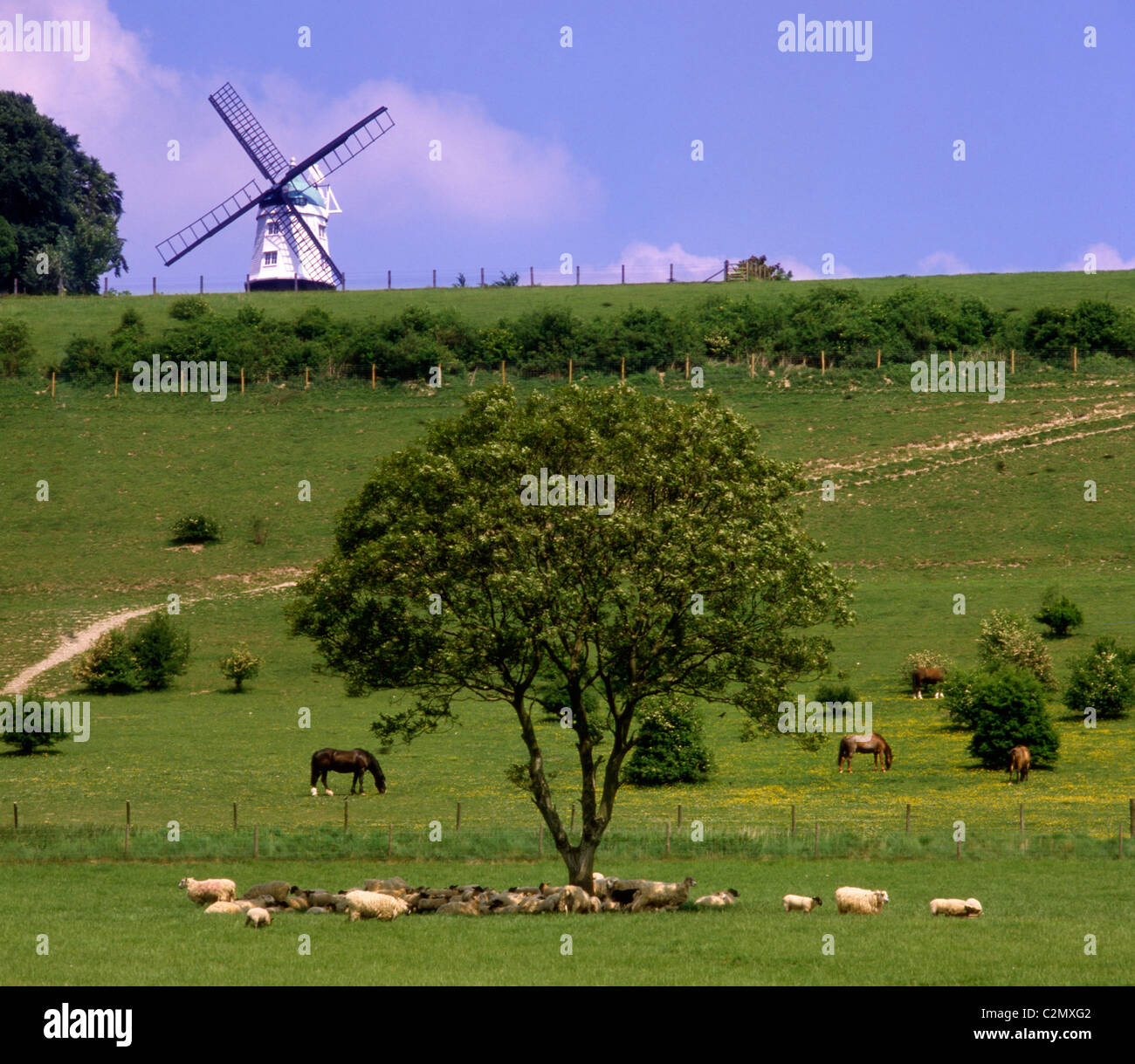 England Buckinghamshire Chilterns Turville Stock Photo - Alamy