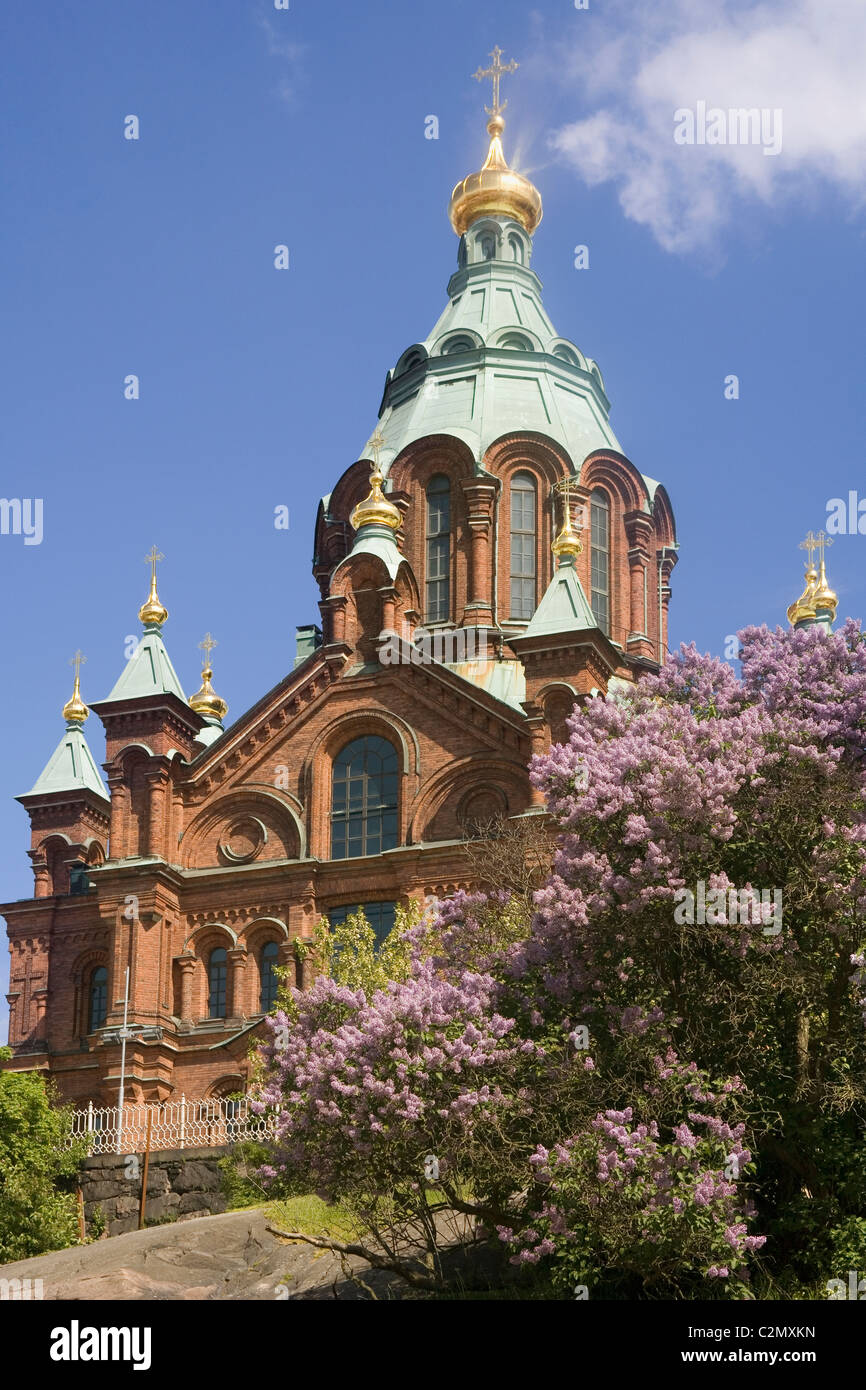 Finland Helsinki Uspensky Orthodox cathedral Stock Photo