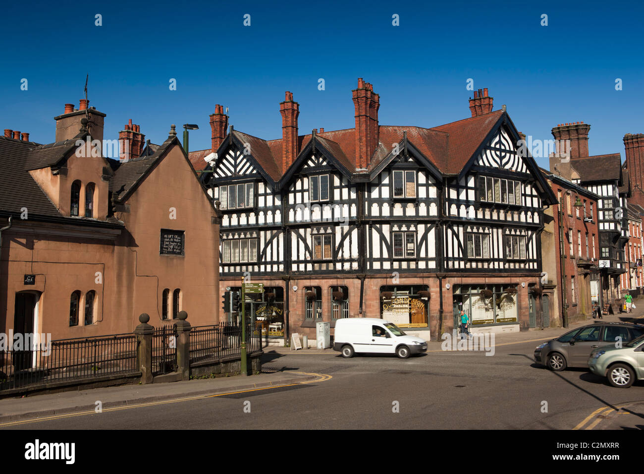 UK, England, Staffordshire, Leek, town centre, Compton Street, Victoria