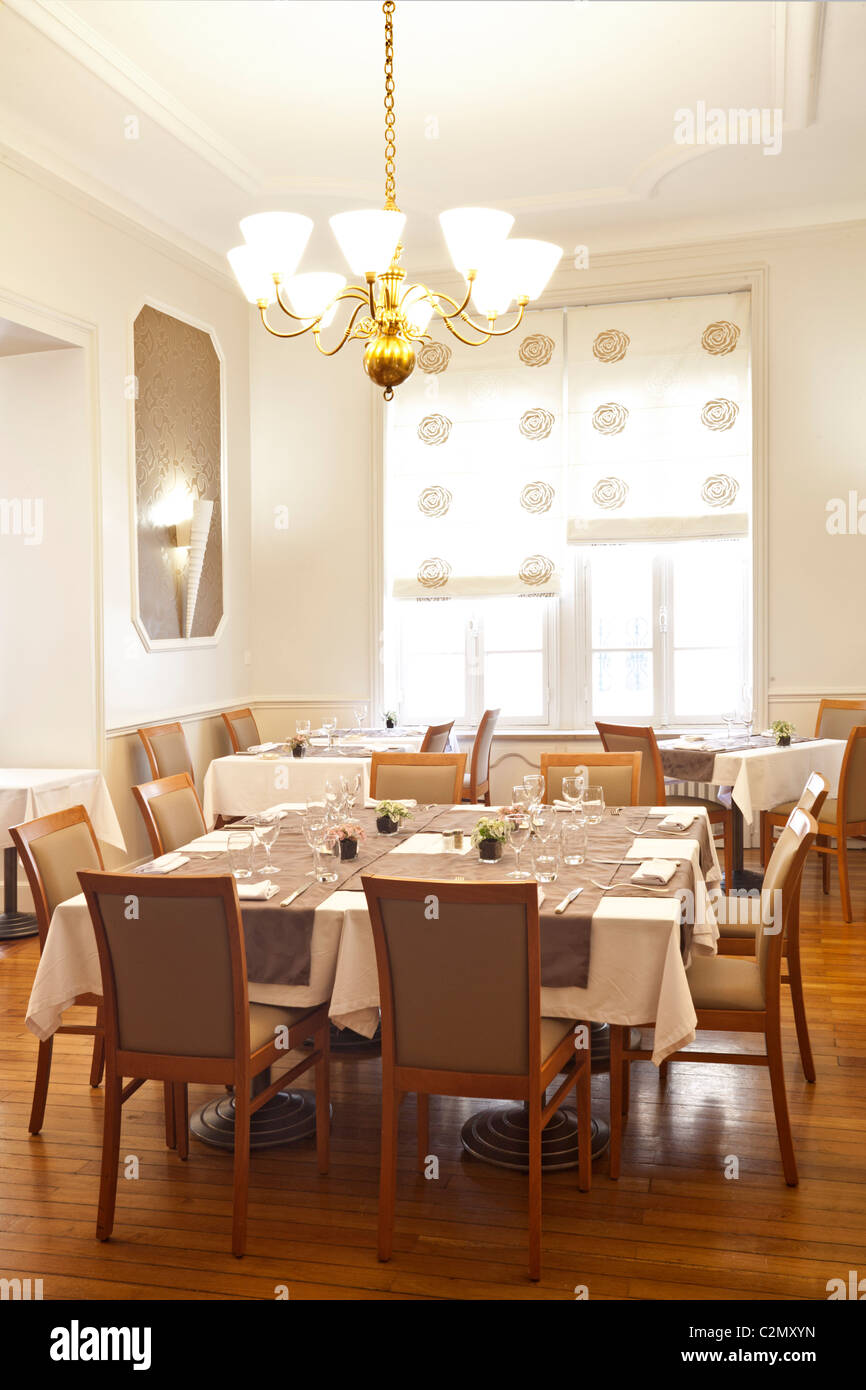 Salle de restaurant (France). Stock Photo