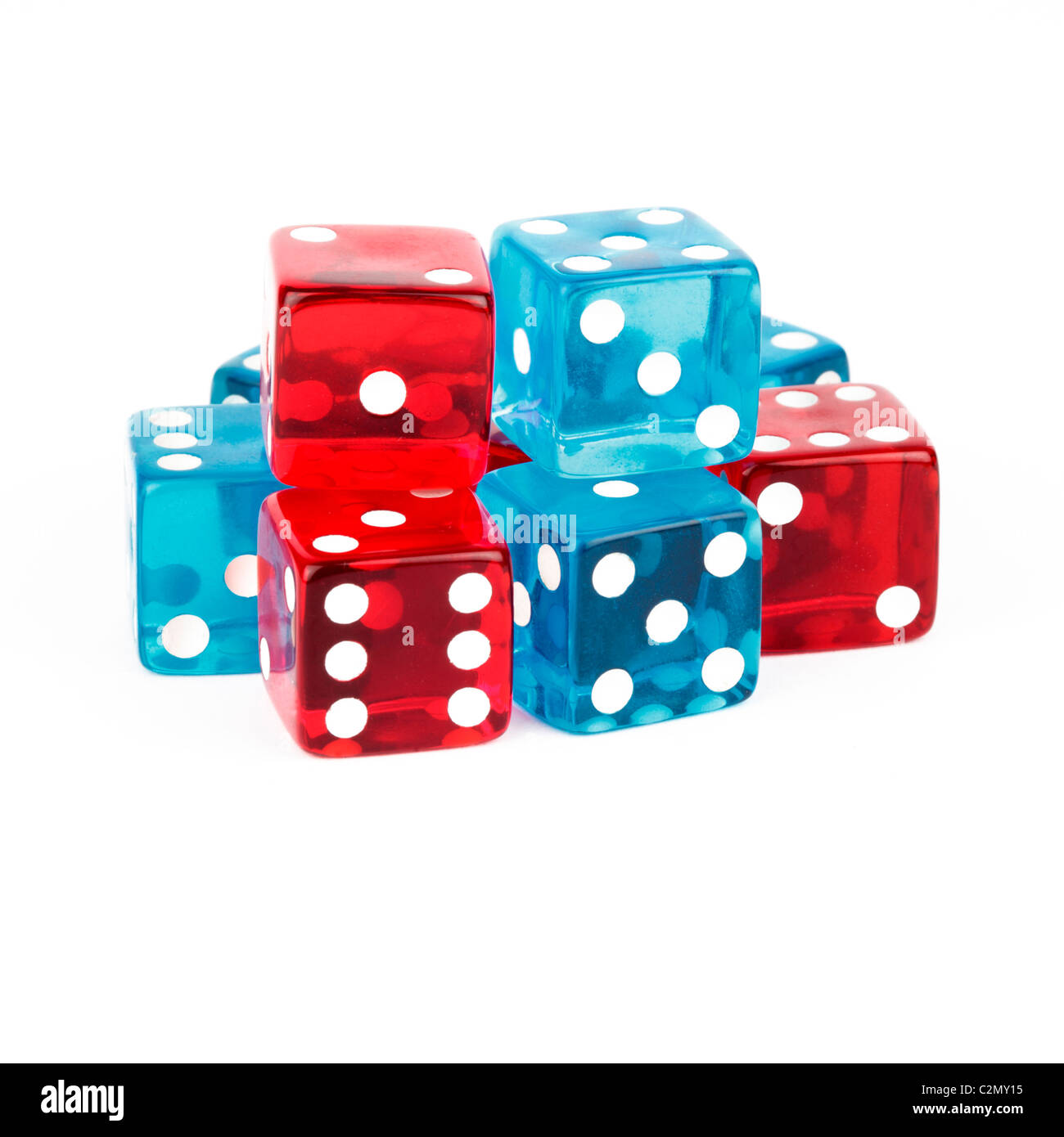 Dice Cut Out Stock Photo Alamy