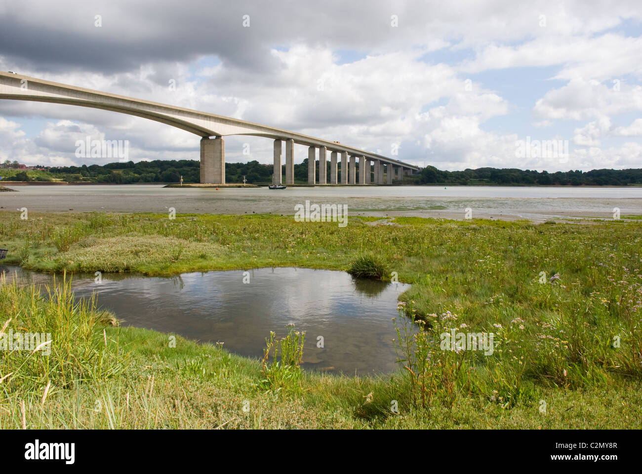 Orwell bridge. River Orwell. Ipswich. Suffolk. UK Stock Photo Alamy