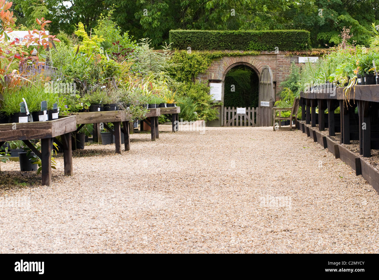 English garden centre, Suffolk, UK Stock Photo Alamy