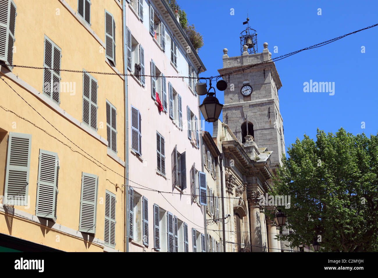 Picturesque architecture of Toulon old town Stock Photo Alamy