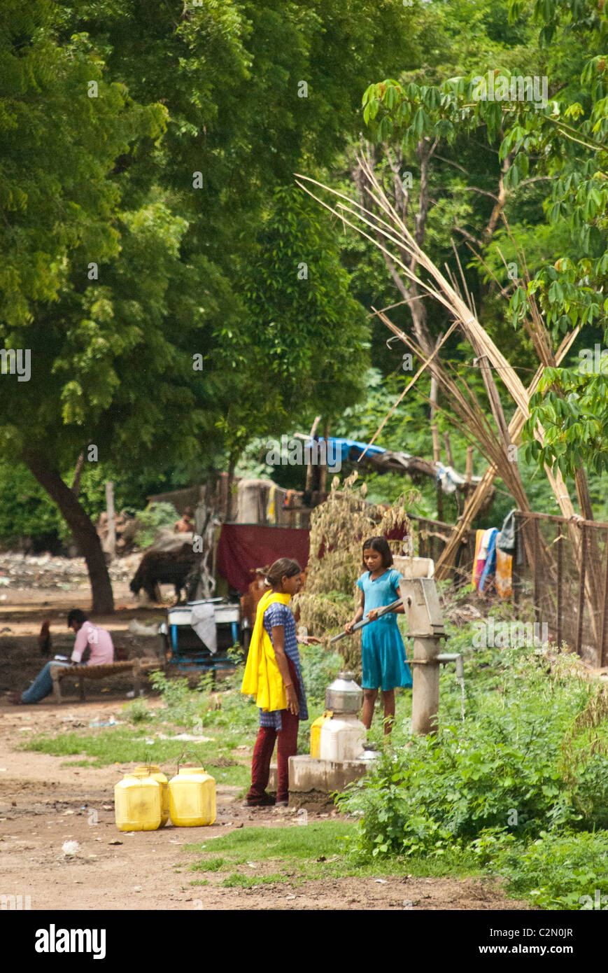 The village water pump Stock Photo Alamy
