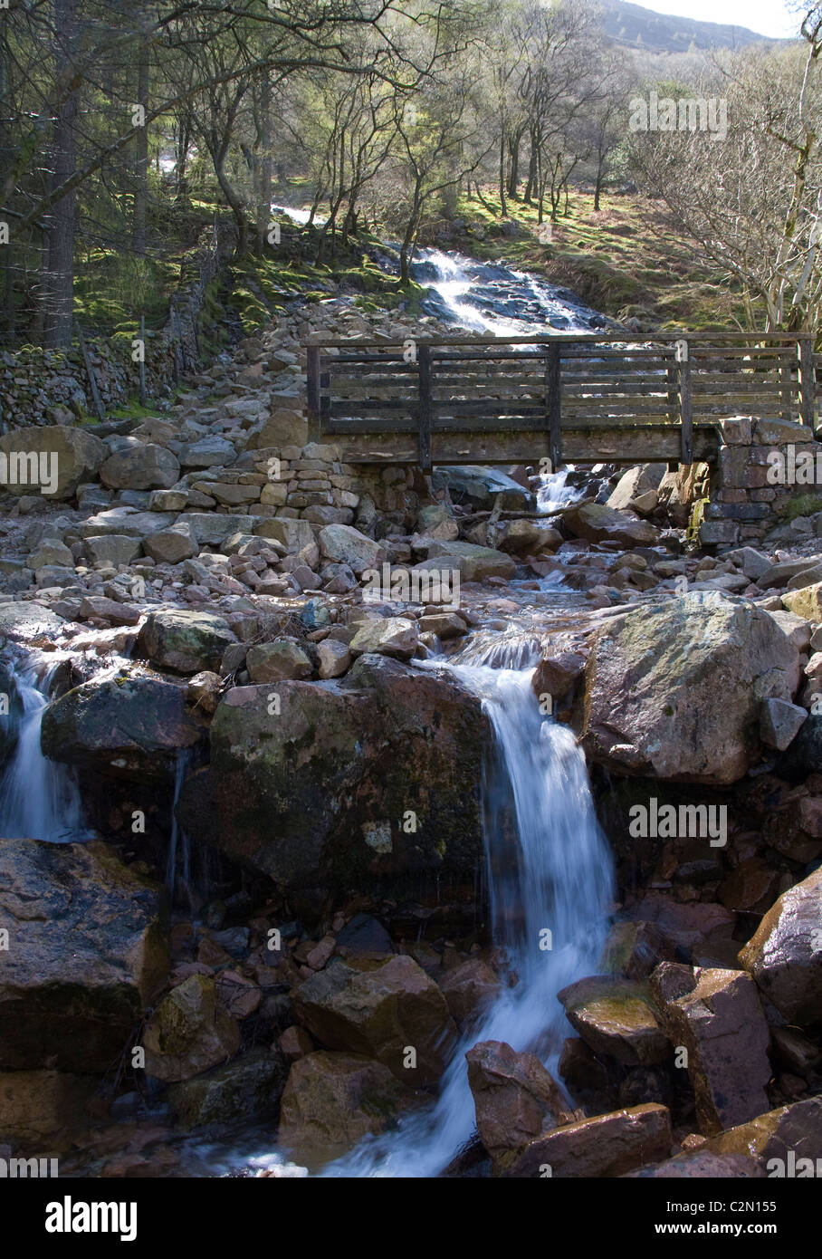 Buttermere Cumbria UK Scale Force, the highest waterfall in the Lake