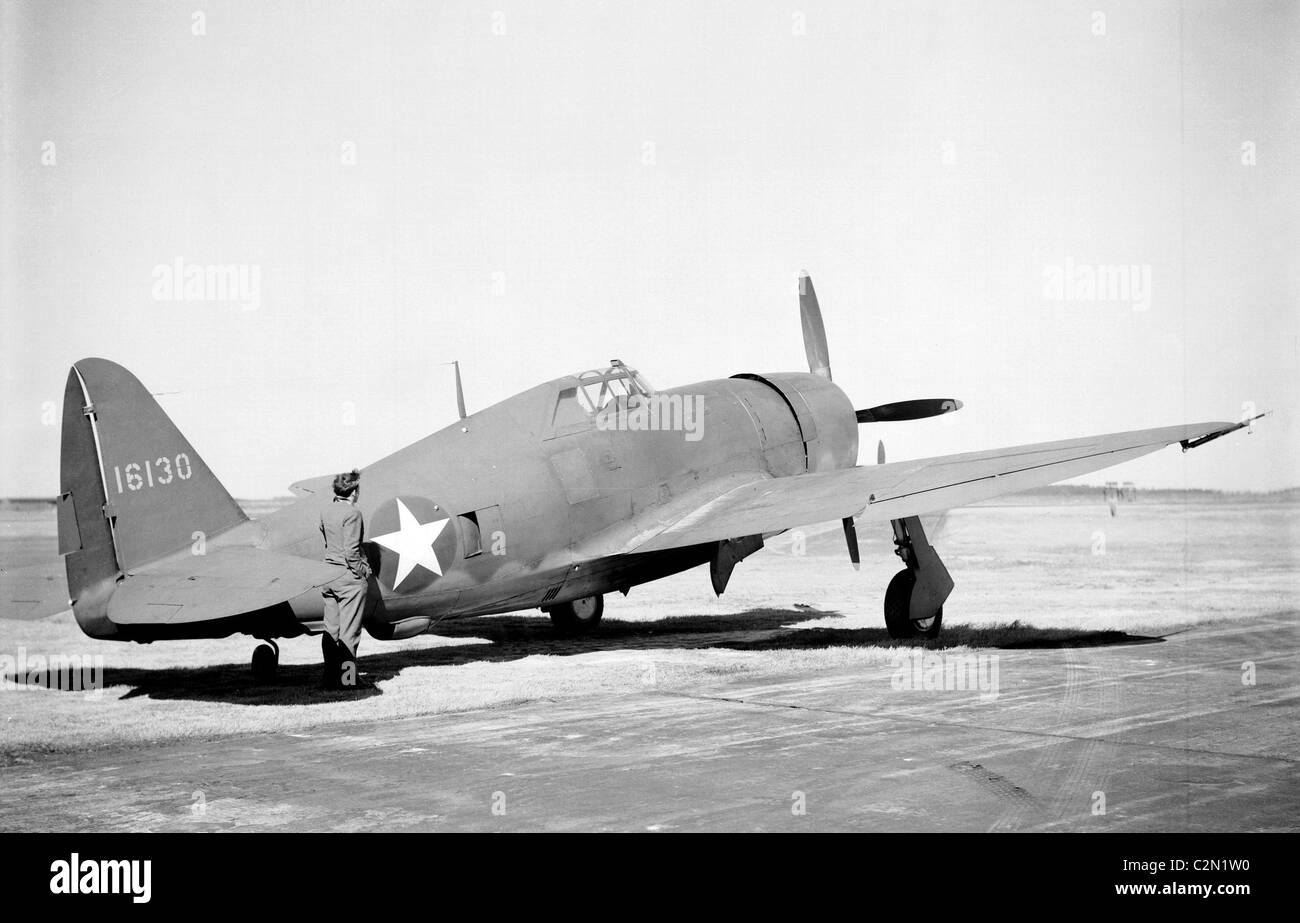 Republic Aviation P-47 Thunderbolt aircraft, P-47C Thunderbolt Stock Photo