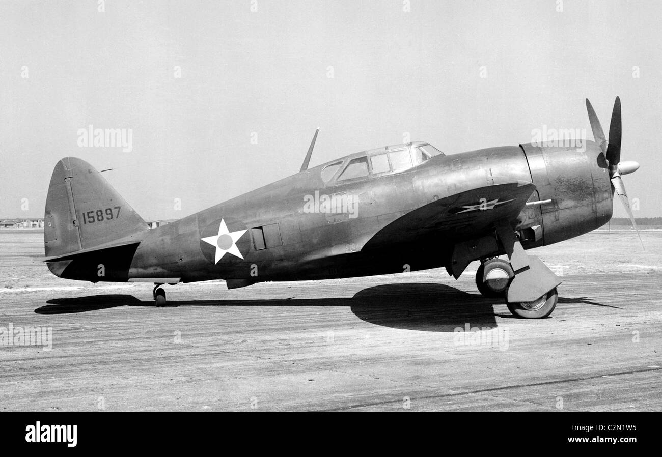 Republic Aviation P-47 Thunderbolt aircraft Stock Photo