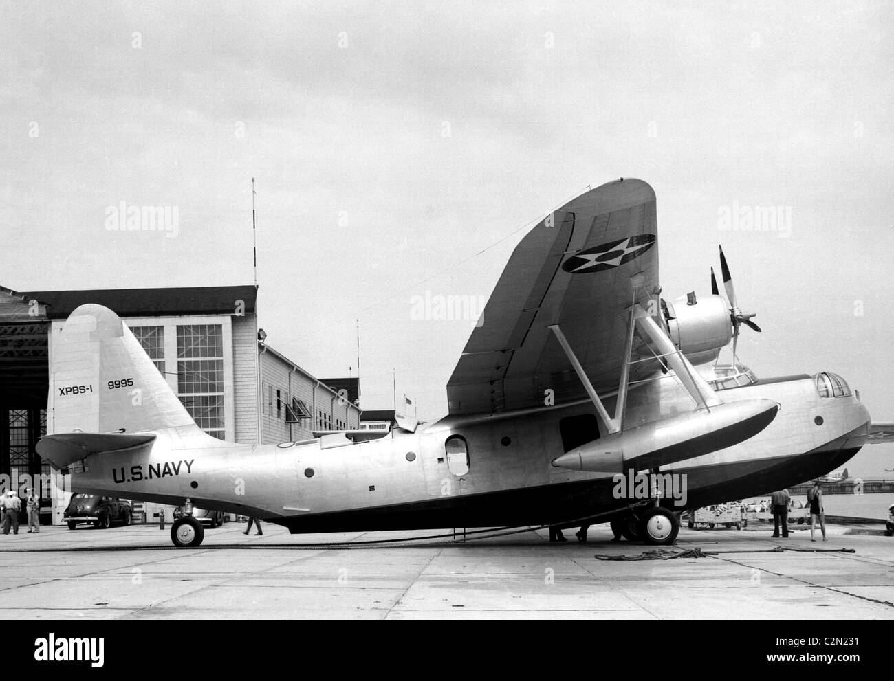 Sikorsky XPBS-1 patrol bomber, Sikorsky VS-44 was a large four-engined flying boat aircraft Stock Photo