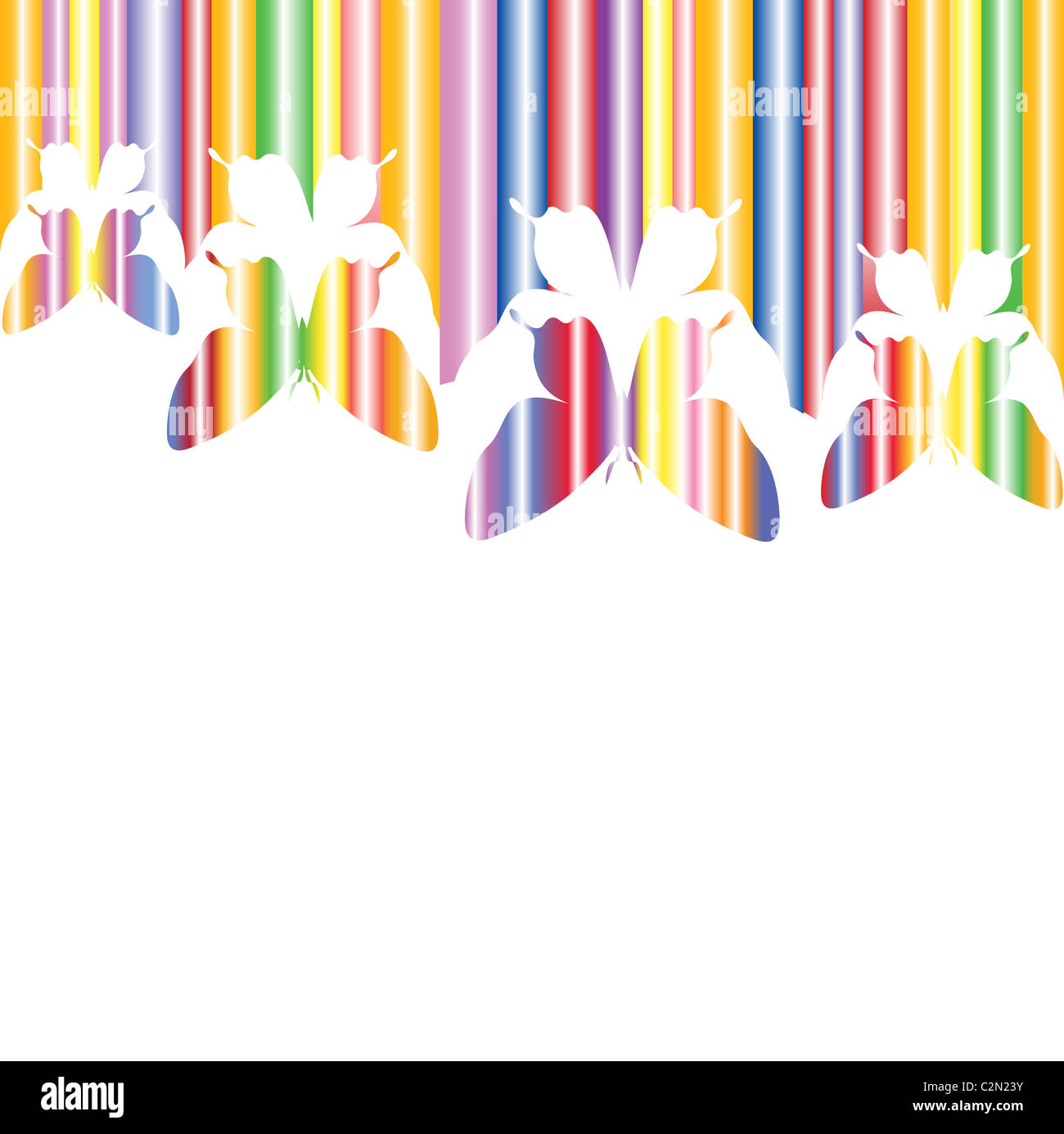 Abstract colorful background with butterflies. A vector Stock Photo - Alamy