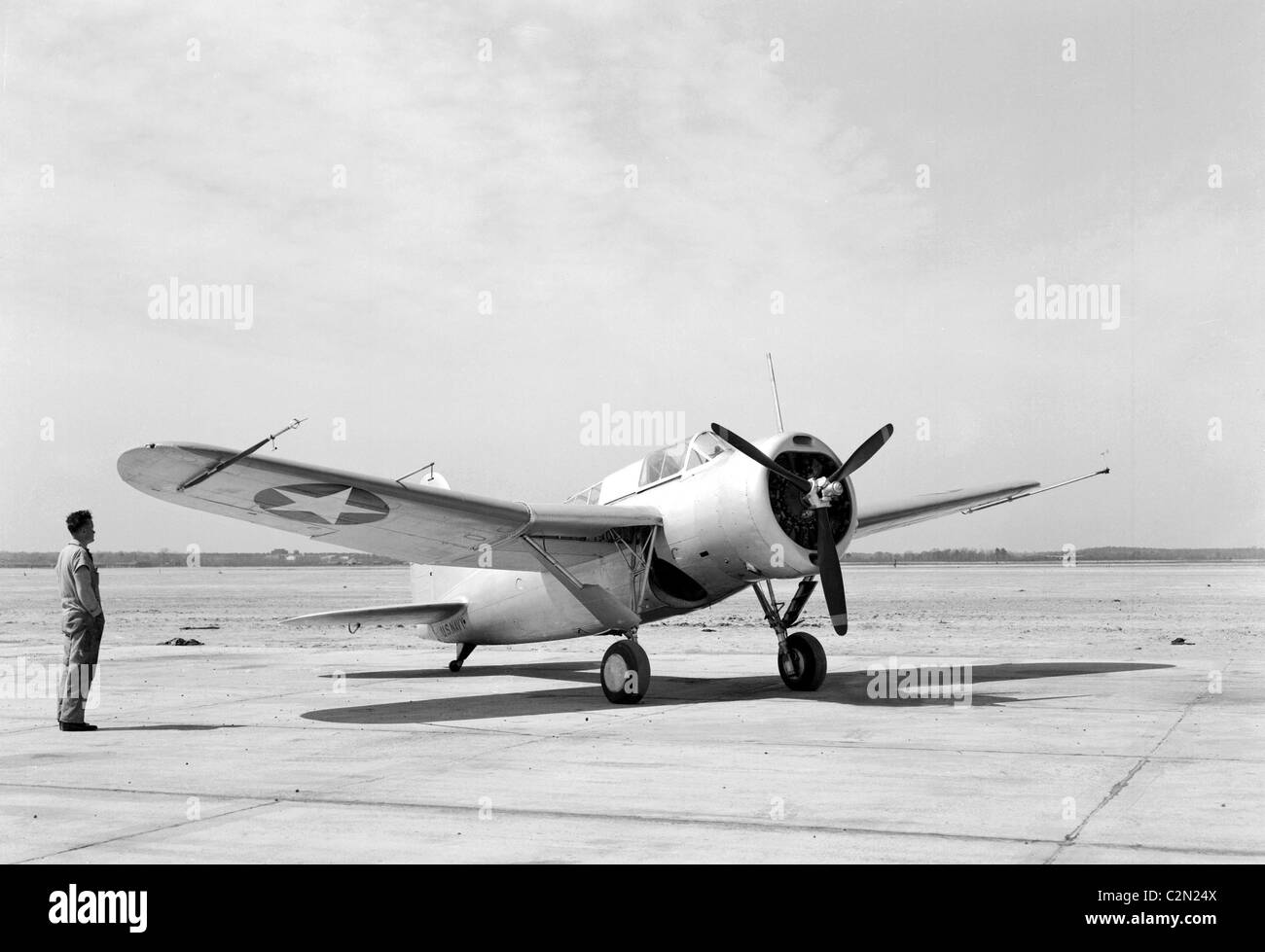 Brewster XSBA-1 scout plane, Brewster SBN-1 Stock Photo - Alamy