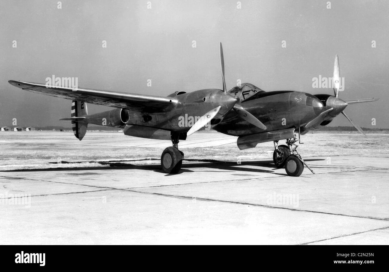 Lockheed YP-38 Lightning aircraft Stock Photo