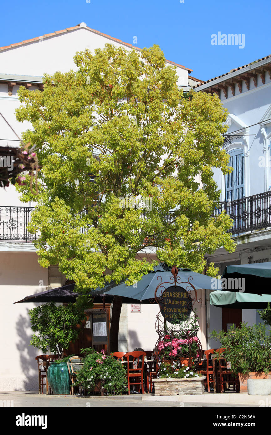 Street view of the French Riviera village of La Colle sur Loup Stock