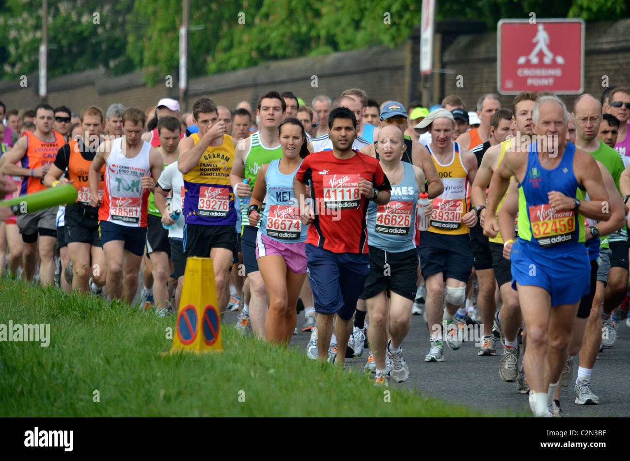 Virgin London Marathon 2011,Runners Stock Photo