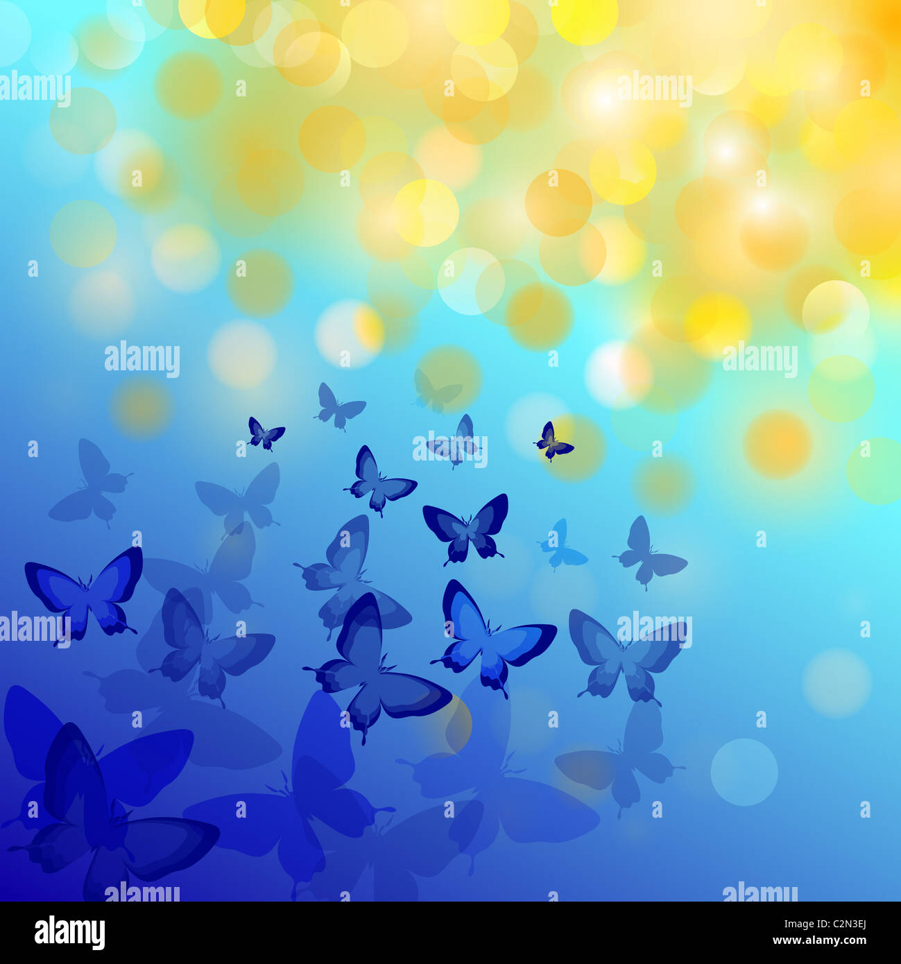 Abstract colorful background with butterflies. A vector Stock Photo - Alamy
