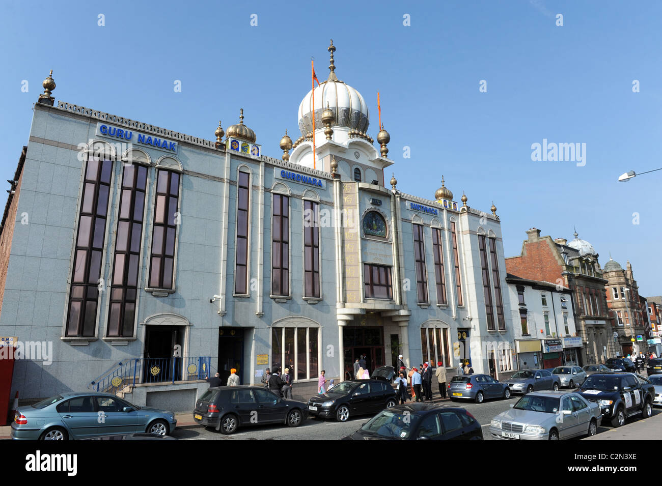 Guru Nanak Gurdwara Sikh temple in Smethwick near Birmingham UK Stock Photo 36114134 Alamy